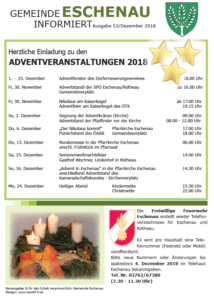 Titelseite Advent 2018