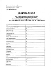 Vorzugsstimmen